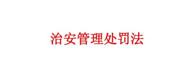 2021年新治安管理处罚法