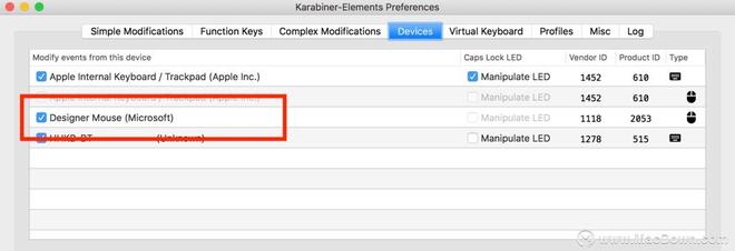 Karabiner-Elements如何更改鼠标按钮