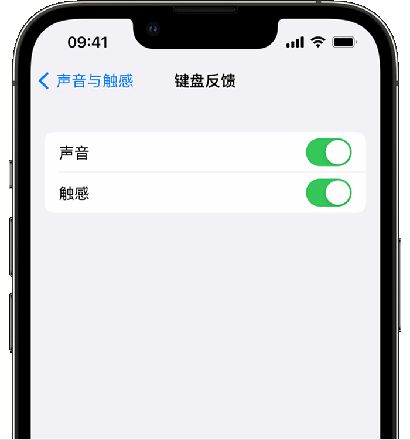 iPhone 14 系列机型如何开启键盘声音或触感反馈？