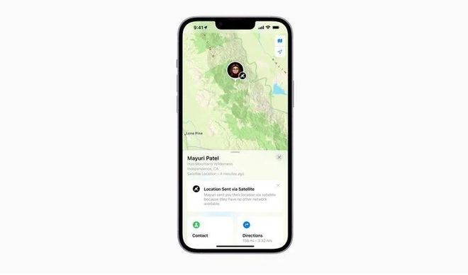 苹果 iPhone14 系列中 Find My 功能通过卫星分享位置方法教程