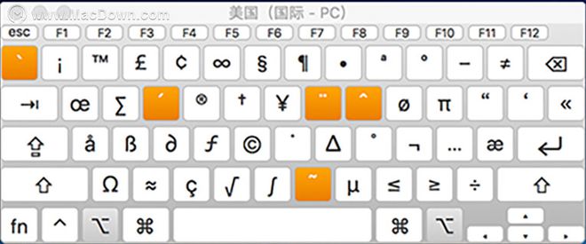 Mac特殊符号使用快捷方式