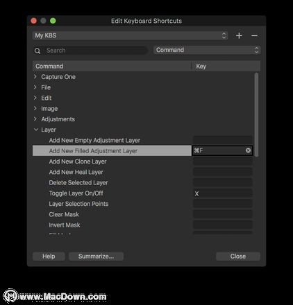 使用capture one for Mac如何编辑键盘快捷键？capture one教程