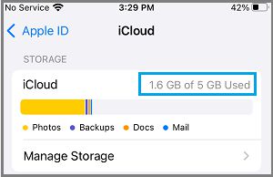 检查 iPhone 上的 iCloud 存储空间