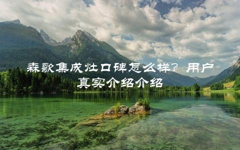 森歌集成灶口碑怎么样？用户真实介绍介绍