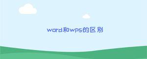 word和wps的区别